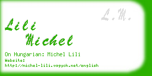 lili michel business card